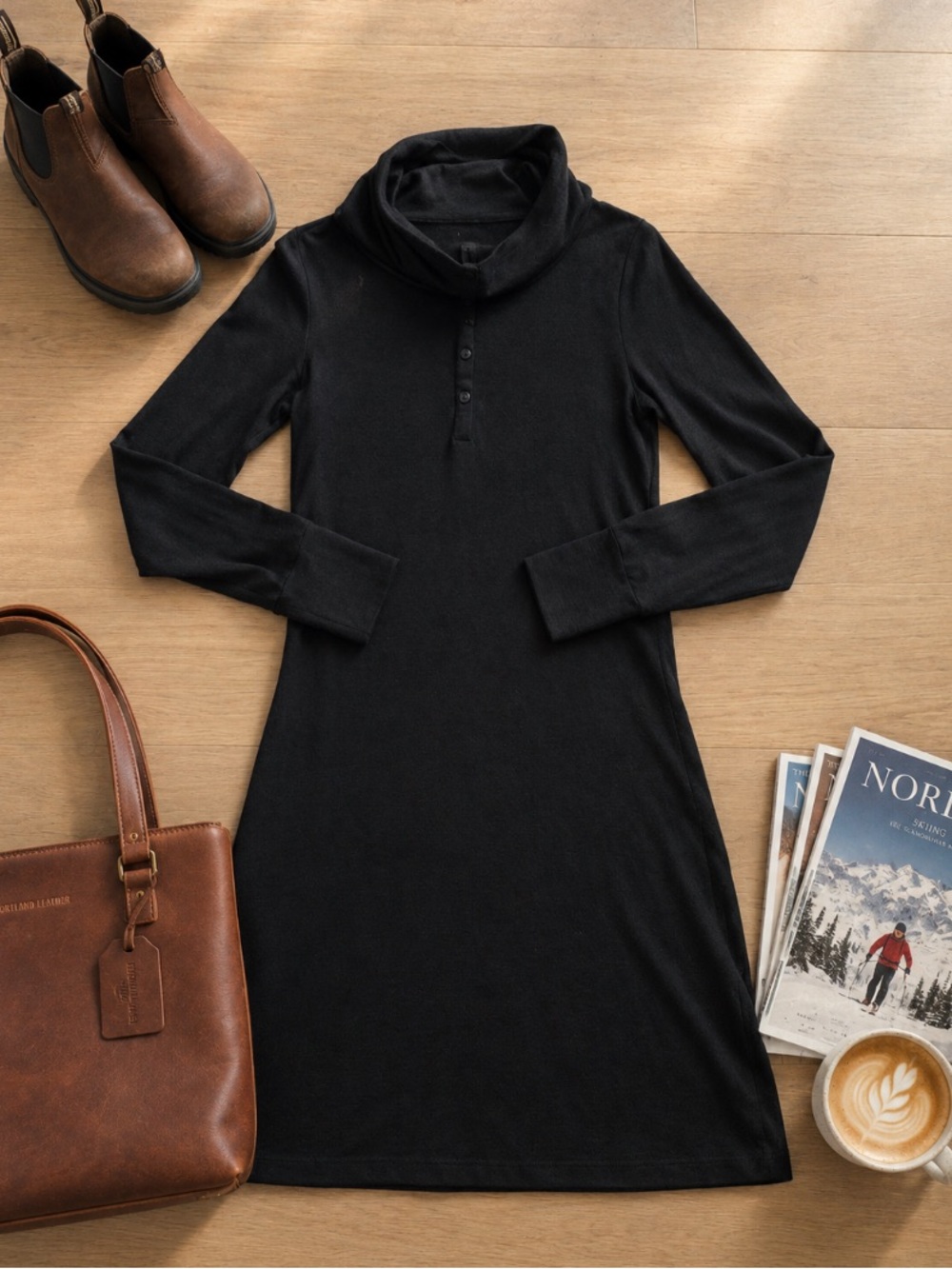 Icebreaker 100% Merino Wool Ariana Sweater Dress Women’s S Black Outdoor Granola